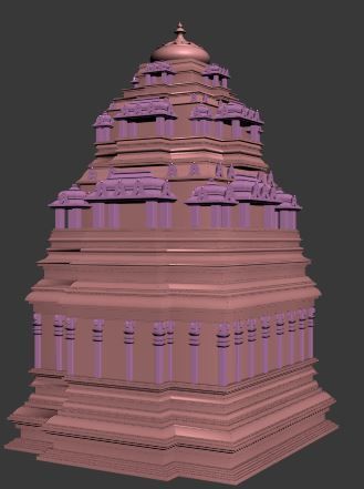 Hindu temple 3D model_10