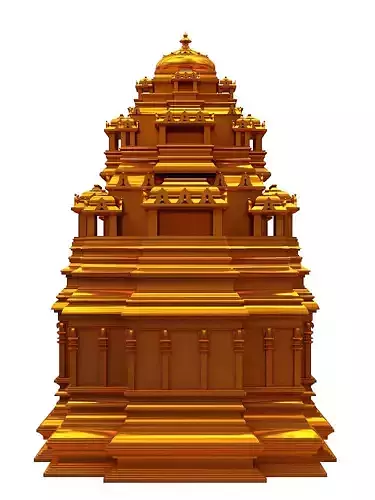 Hindu temple 3D model