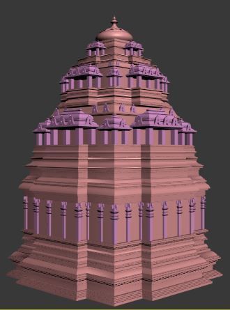 Hindu temple 3D model_12