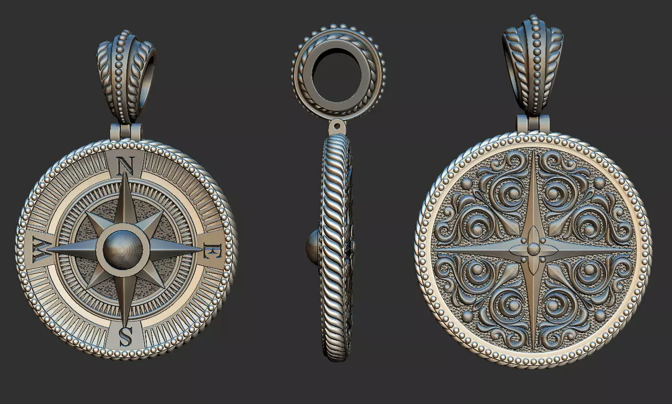 Sailor pendant 3D print model_0