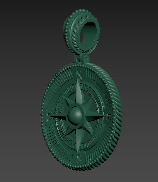Sailor pendant 3D print model_15