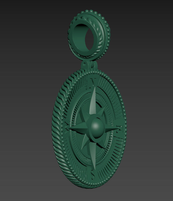 Sailor pendant 3D print model_13