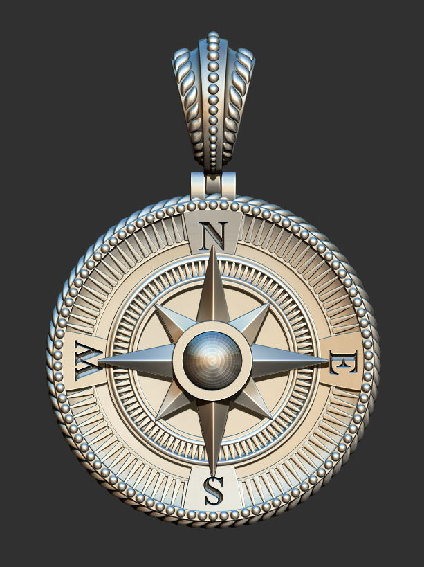 Sailor pendant 3D print model_4