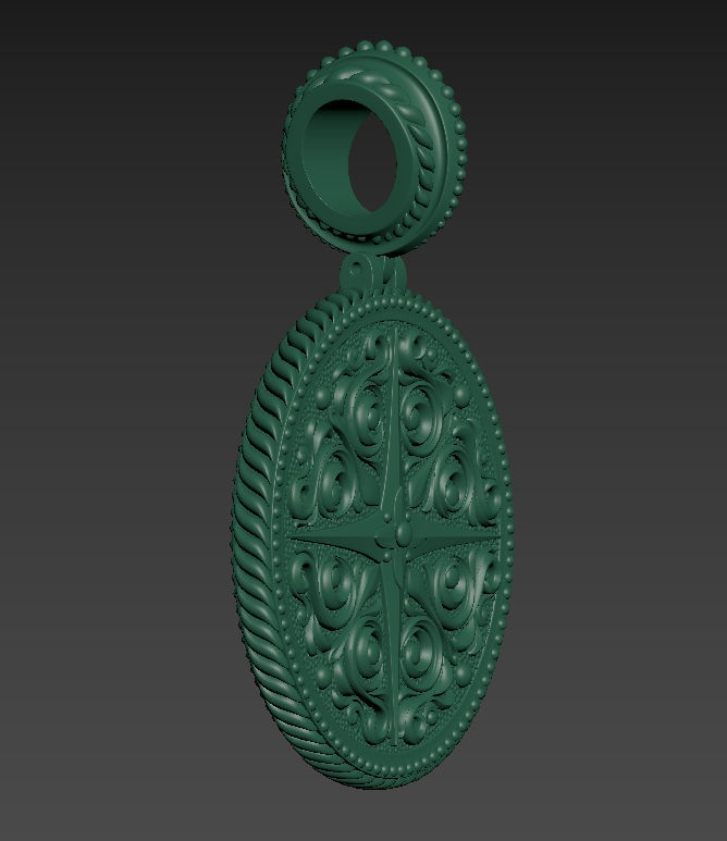 Sailor pendant 3D print model_18