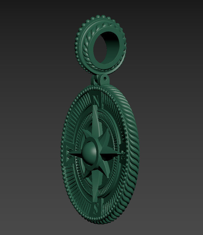 Sailor pendant 3D print model_16