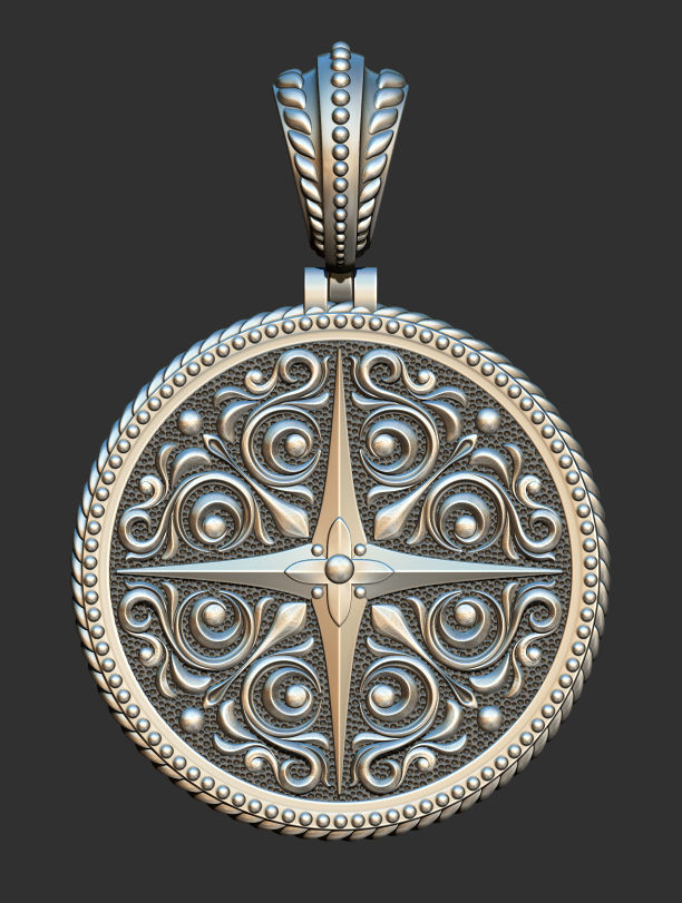 Sailor pendant 3D print model_1