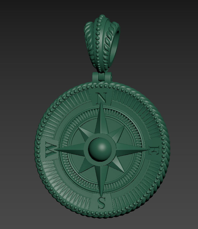 Sailor pendant 3D print model_14