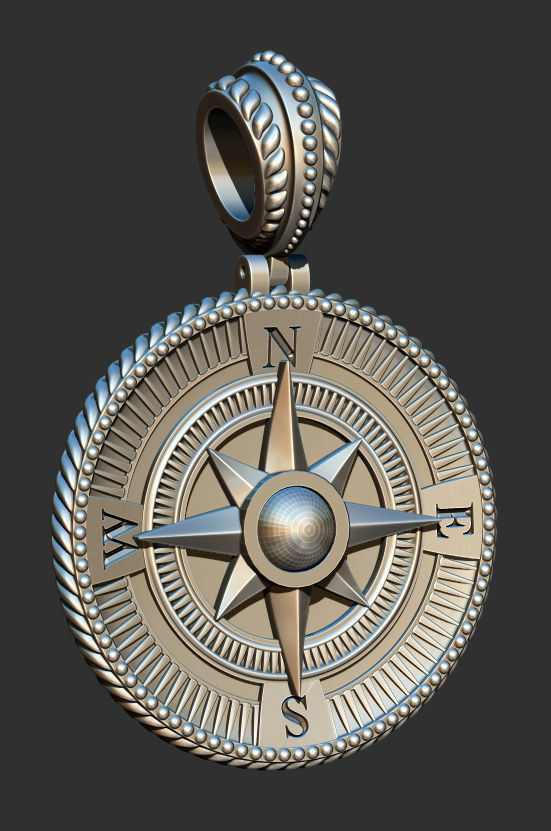 Sailor pendant 3D print model_2