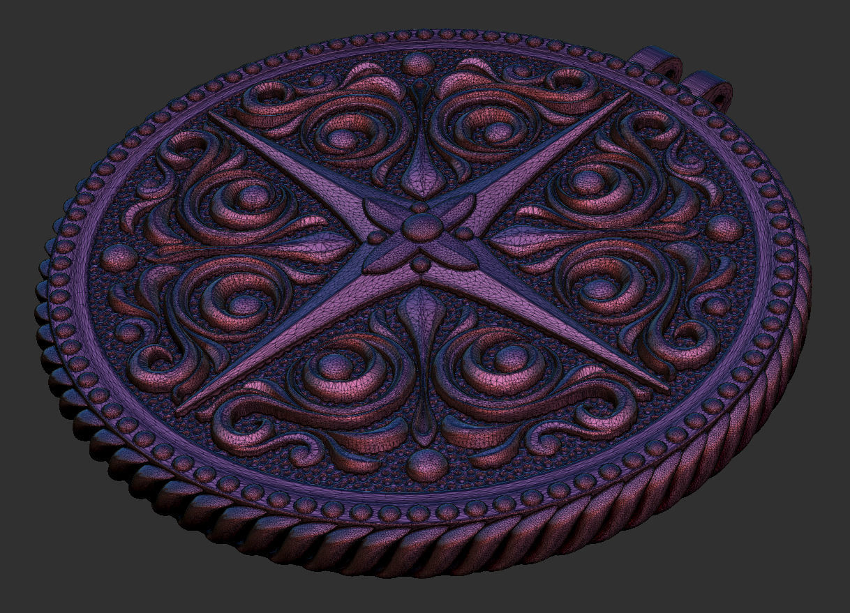 Sailor pendant 3D print model_6