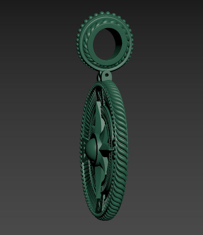 Sailor pendant 3D print model_17