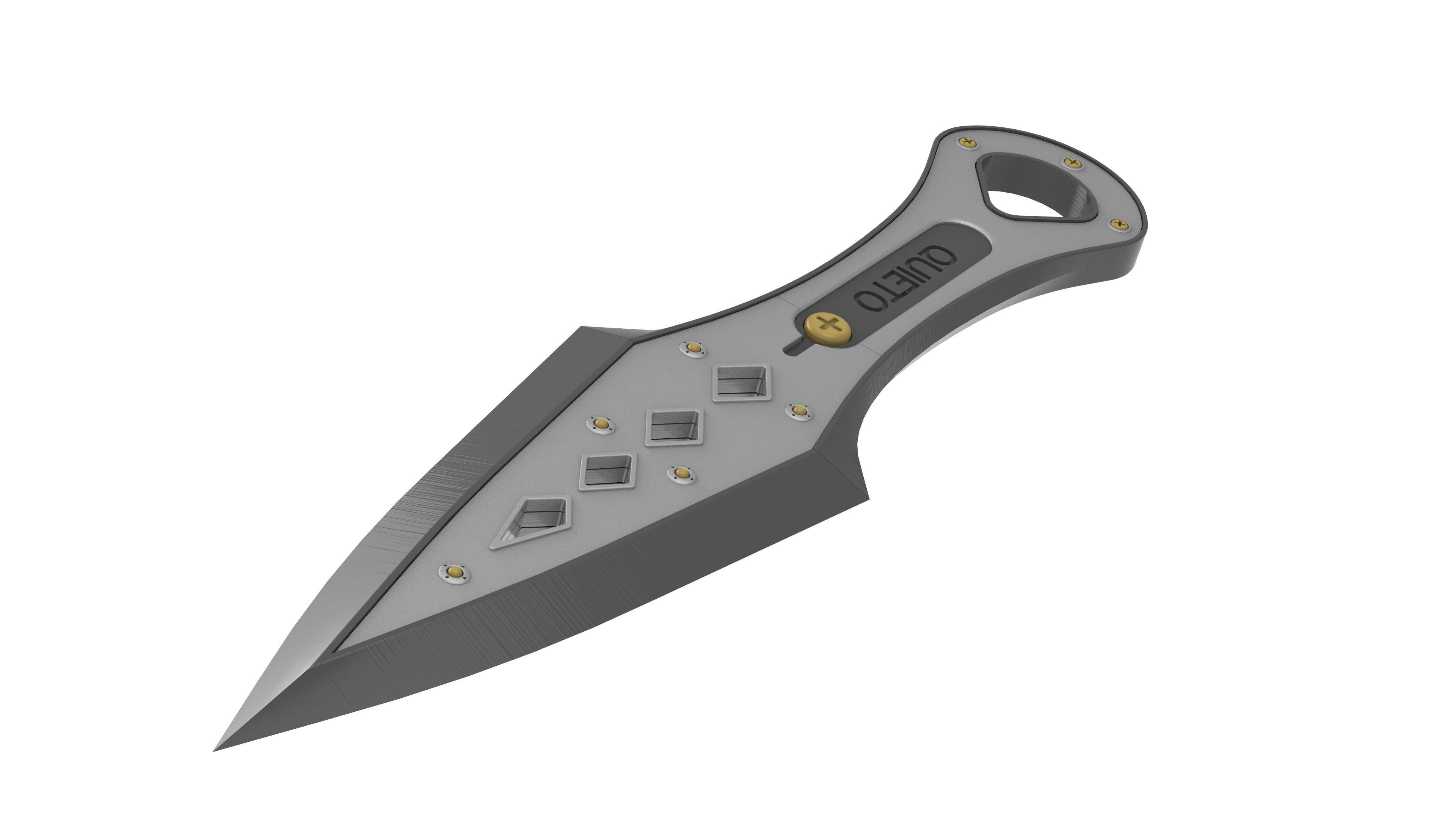 Wraith Kunai Knife - APEX - Printable 3d model - STL  3D print model_7