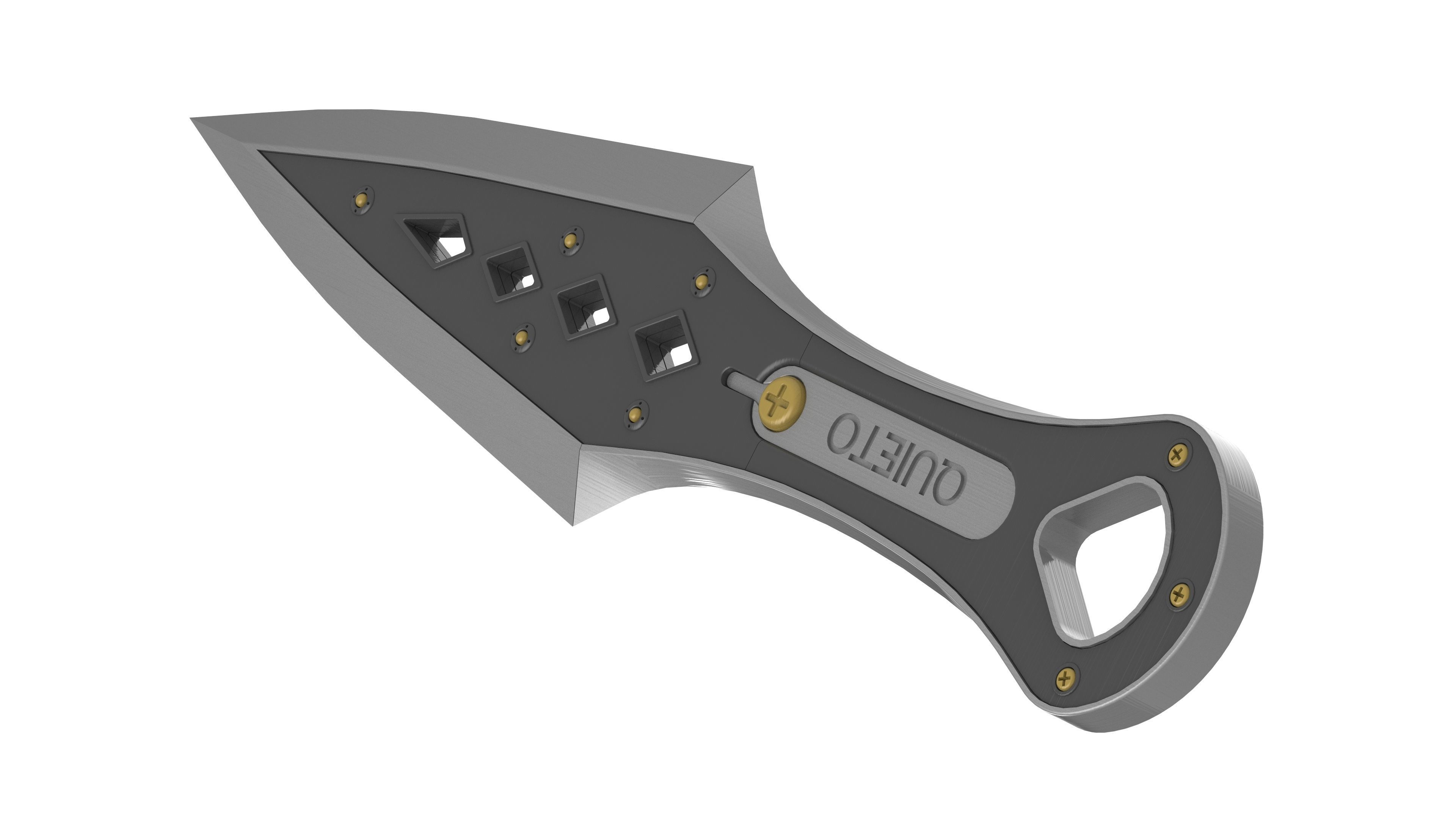 Wraith Kunai Knife - APEX - Printable 3d model - STL  3D print model_4