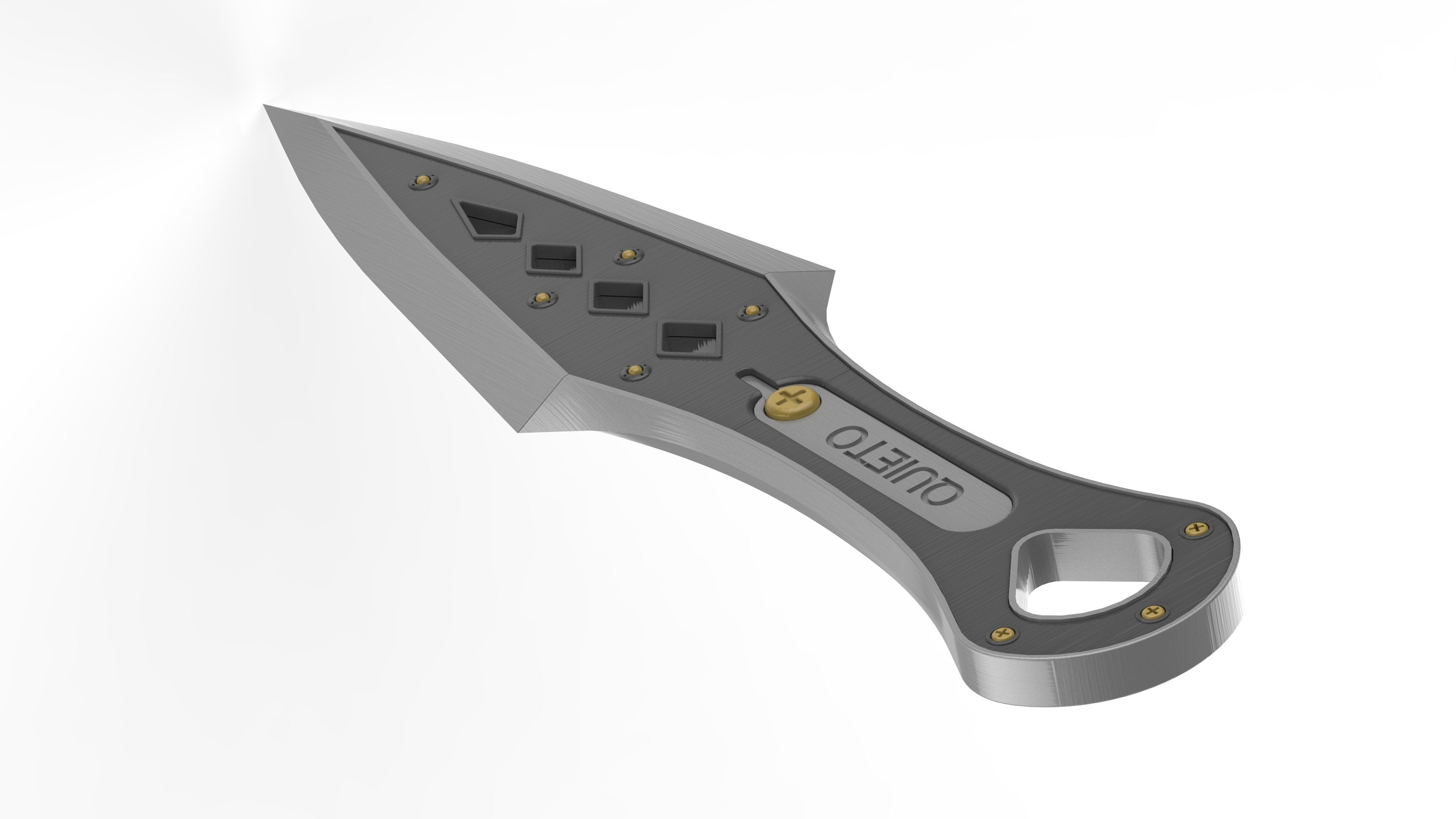 Wraith Kunai Knife - APEX - Printable 3d model - STL  3D print model_6