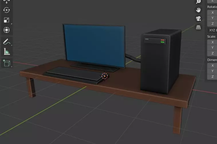 My CPU desktop Free 3D model_0