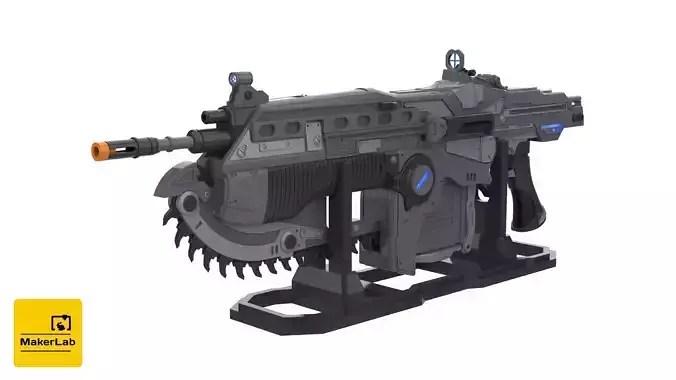 Lancer - Gears of War - Printable STL - Personal Use 3D print model