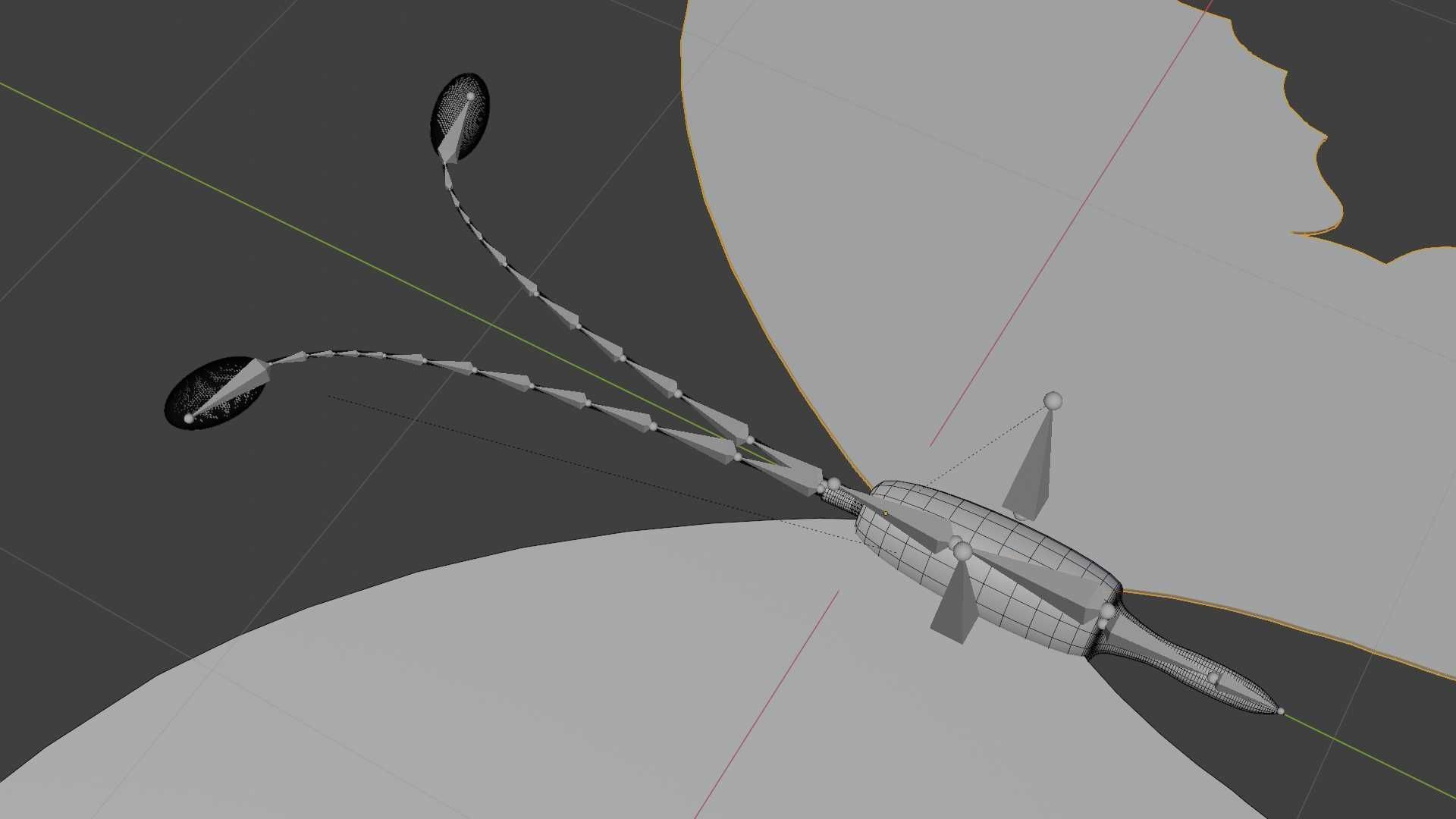 Rigged And Animated Butterfly 3D model_9