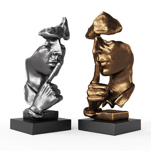 Vimtrysd Thinker Statue 3D model