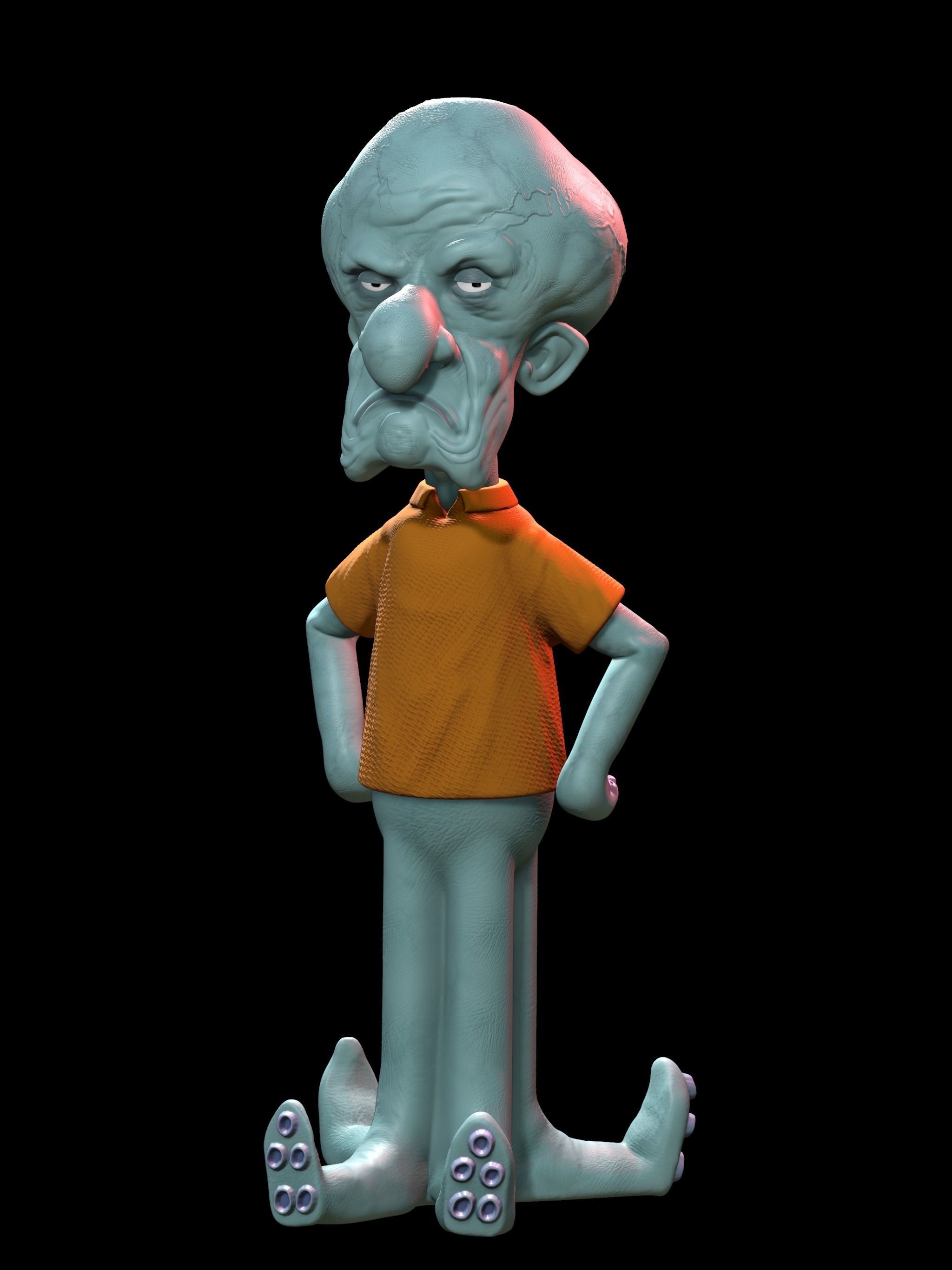Squidward Quentin Tentacles from Spongebob 3D print model_2