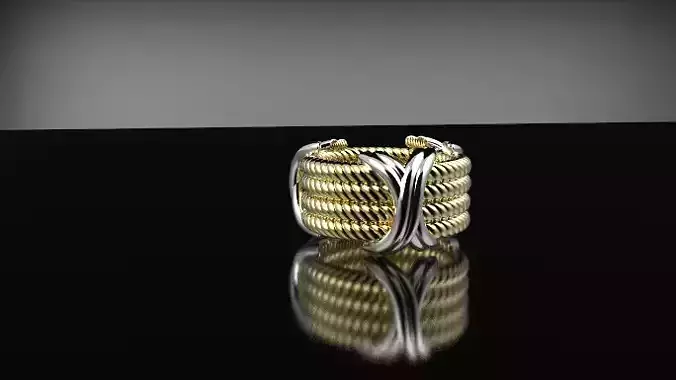 Rope ring with cross