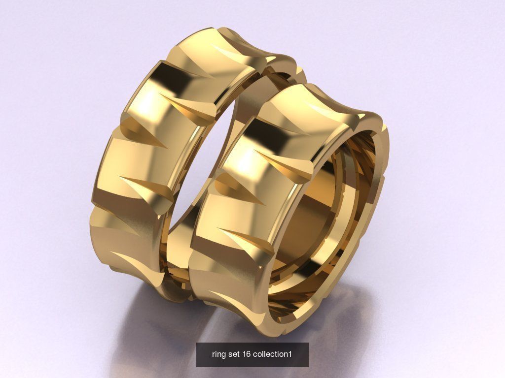 100 ring set engagement ring  3D Model Collection_28
