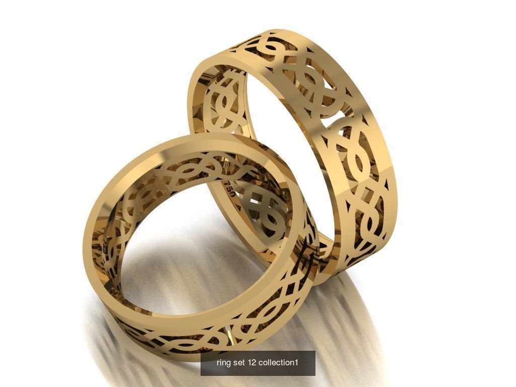 100 ring set engagement ring  3D Model Collection_24