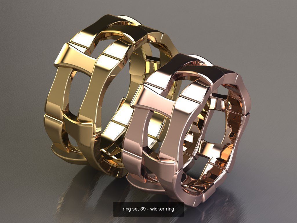 100 ring set engagement ring  3D Model Collection_51