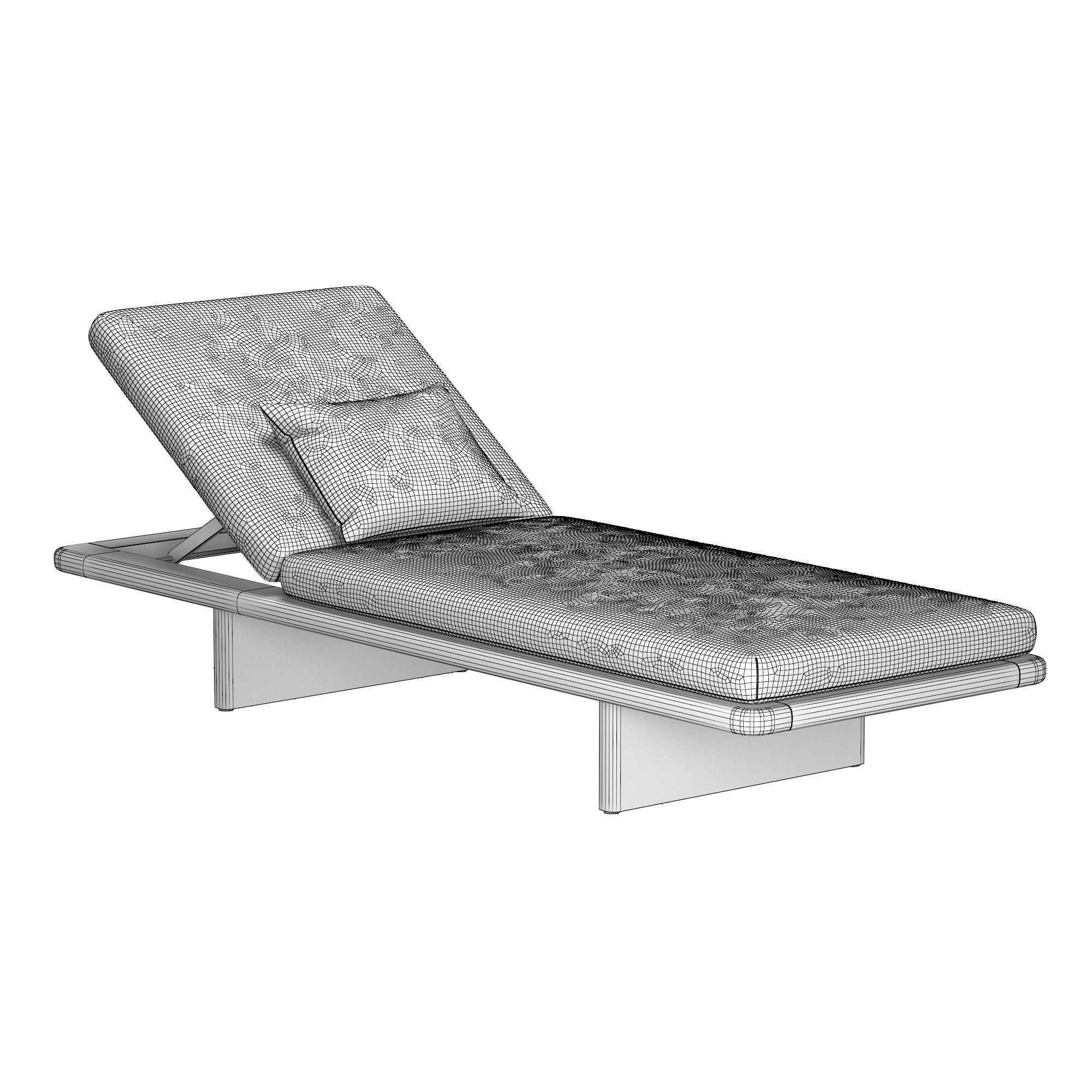 Mesh Deckchair 17600 3D model_6