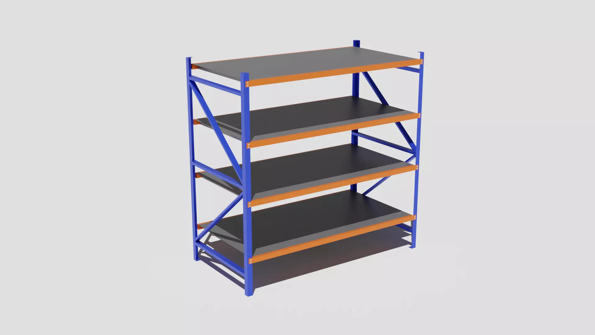 Industry shelving Free 3D model