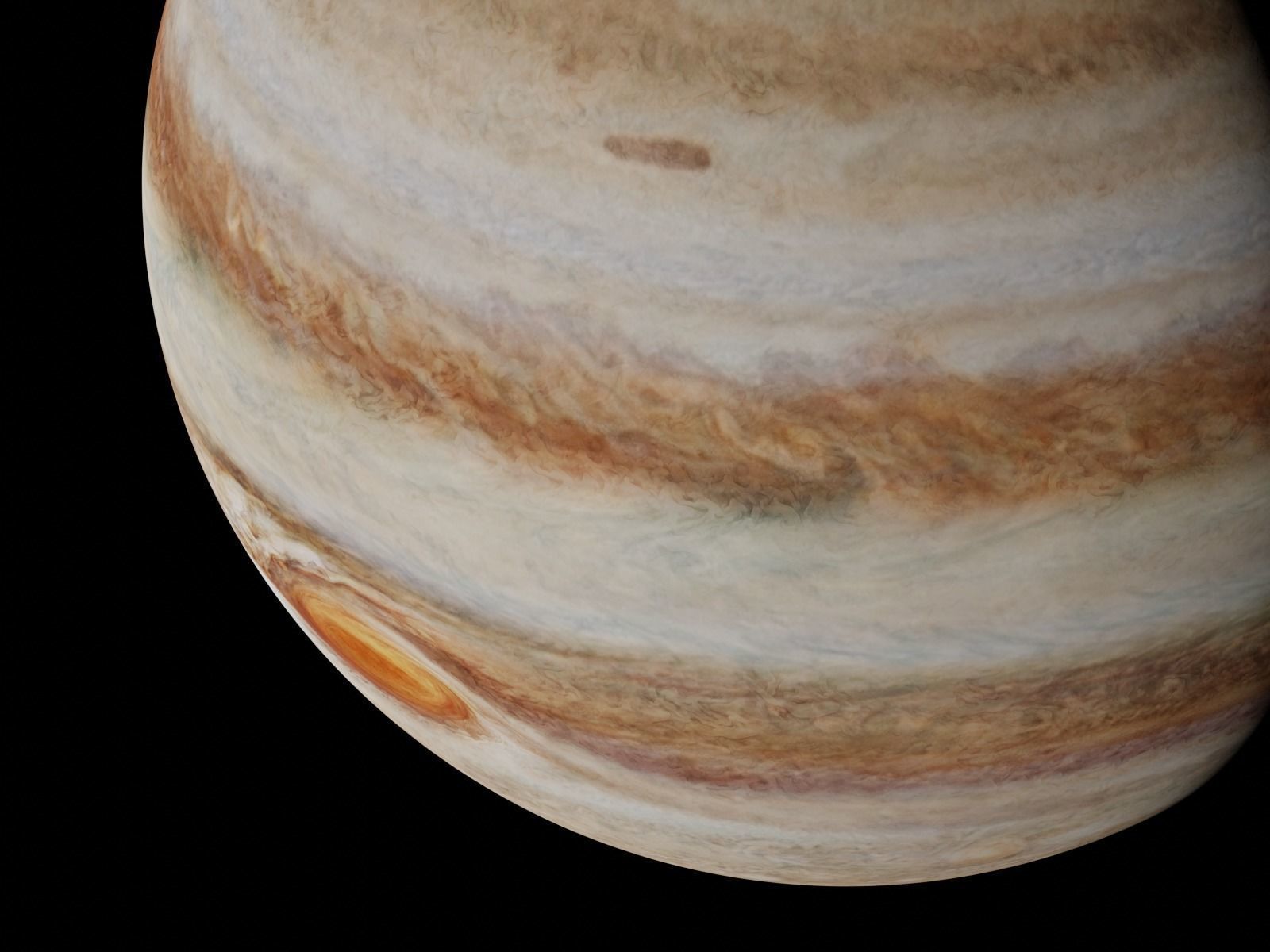 Jupiter 16K Texture Low-poly 3D model_14