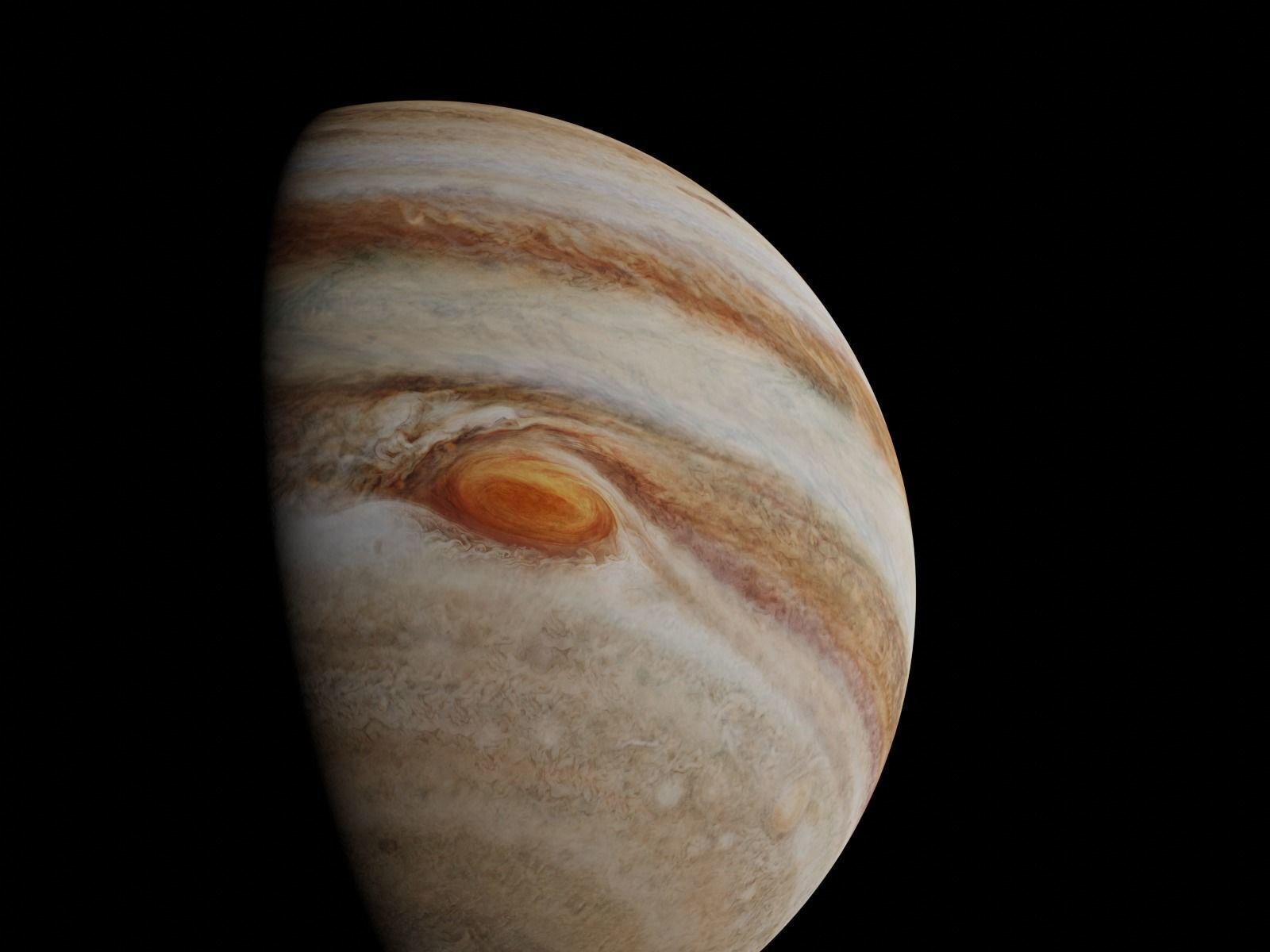 Jupiter 16K Texture Low-poly 3D model_3