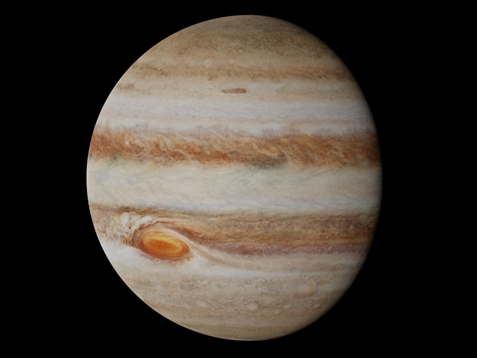 Jupiter 16K Texture Low-poly 3D model_1