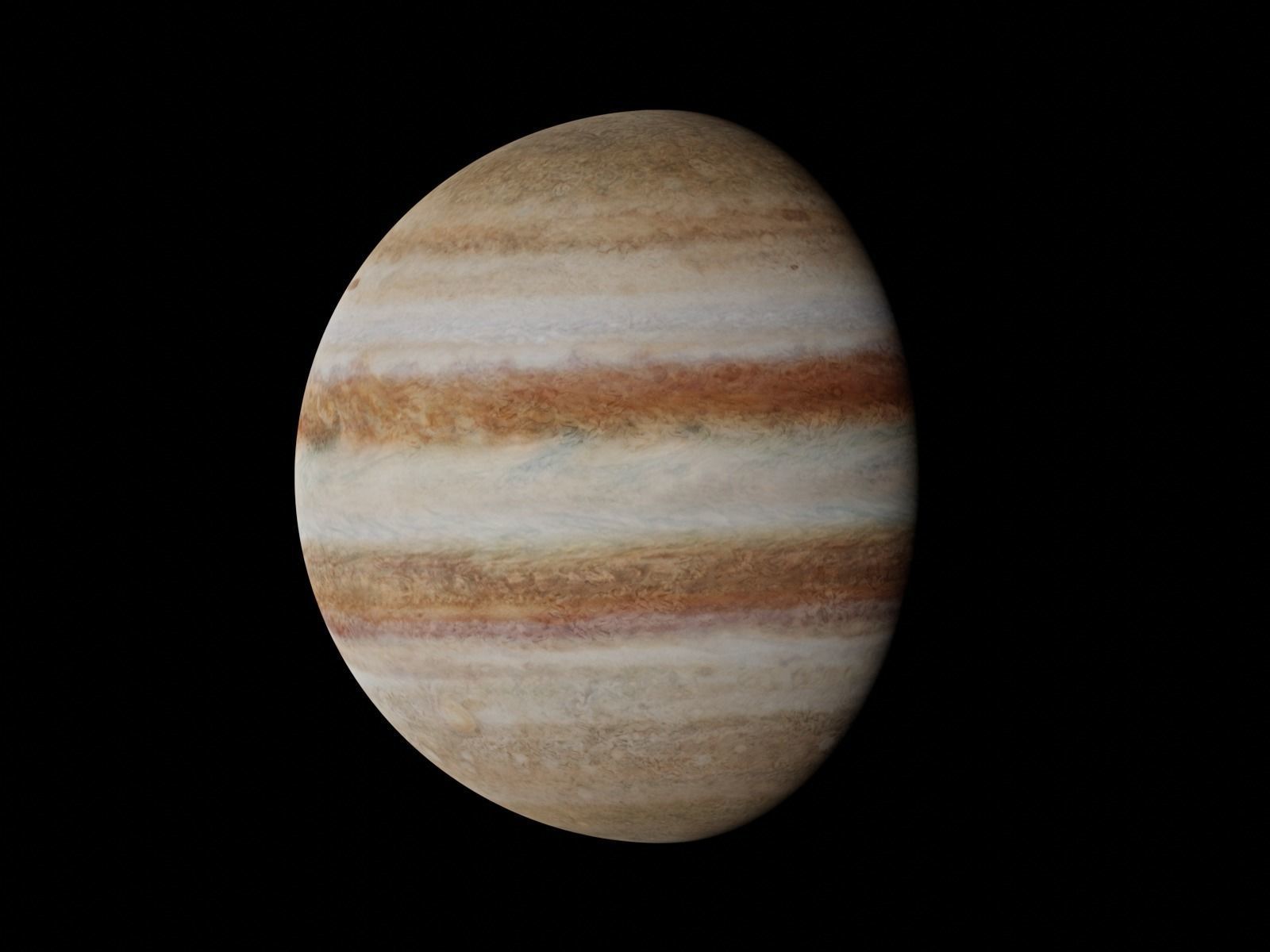 Jupiter 16K Texture Low-poly 3D model_12