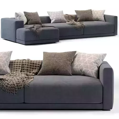 Lario Flexform Chaise Longue Sofa