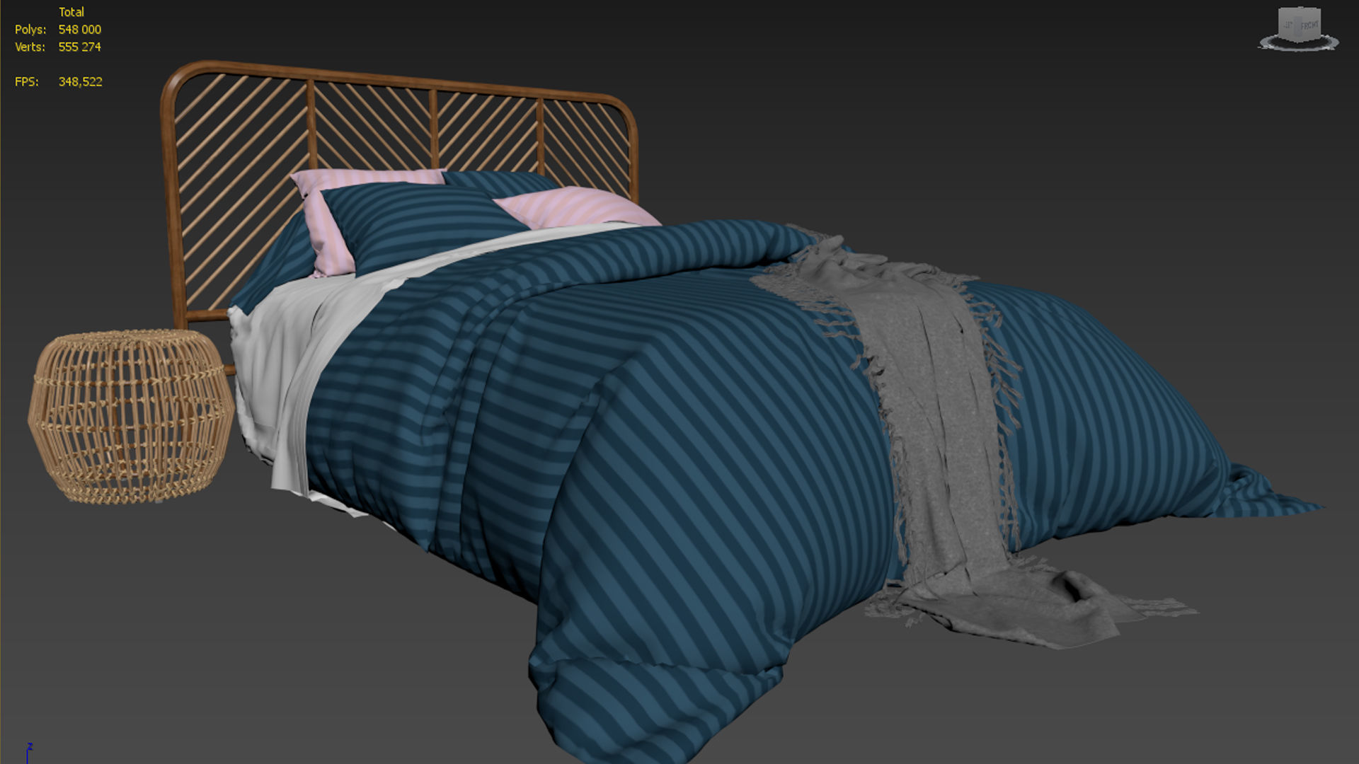 Bed linen LaRedoute 3D model_7