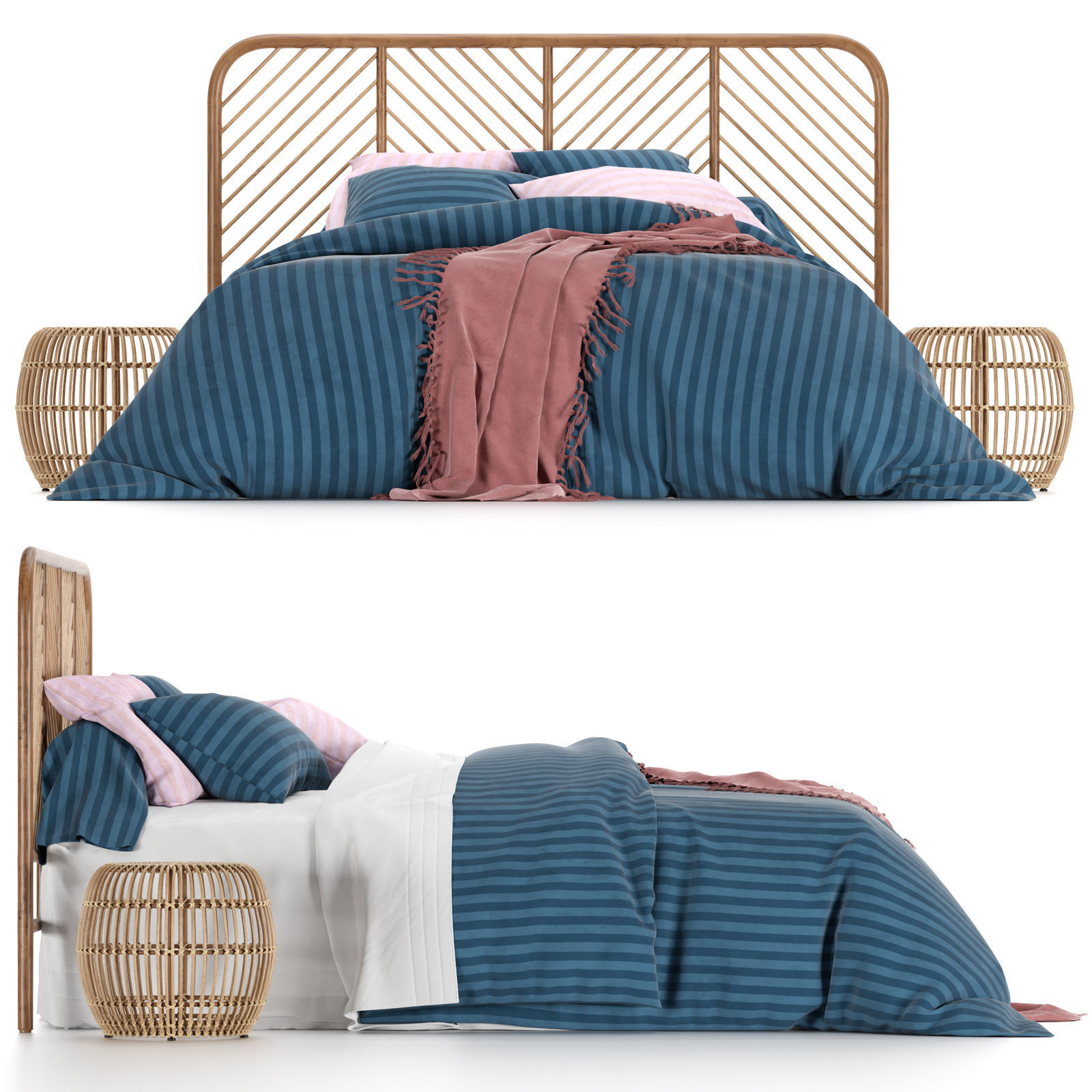 Bed linen LaRedoute 3D model_1