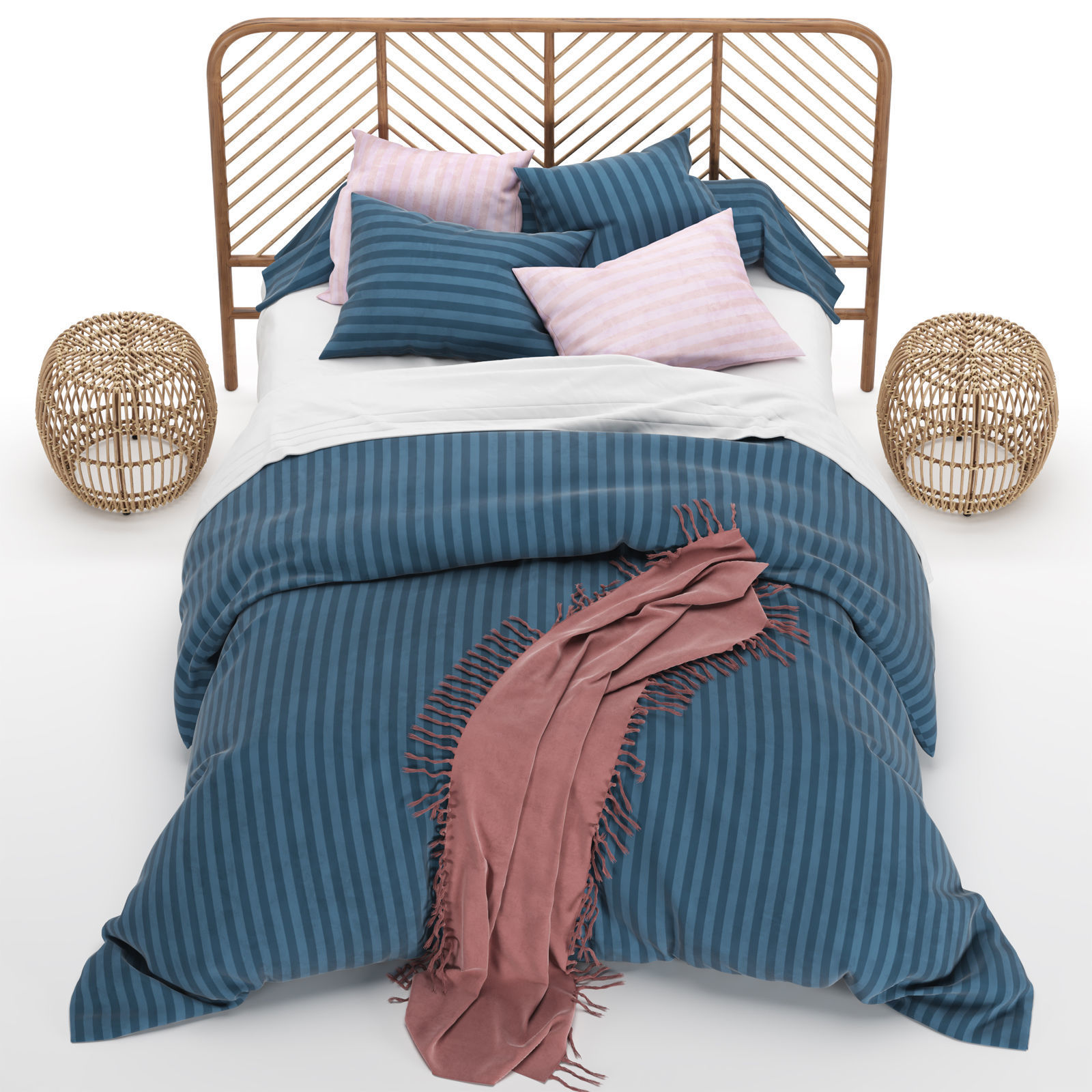 Bed linen LaRedoute 3D model_4