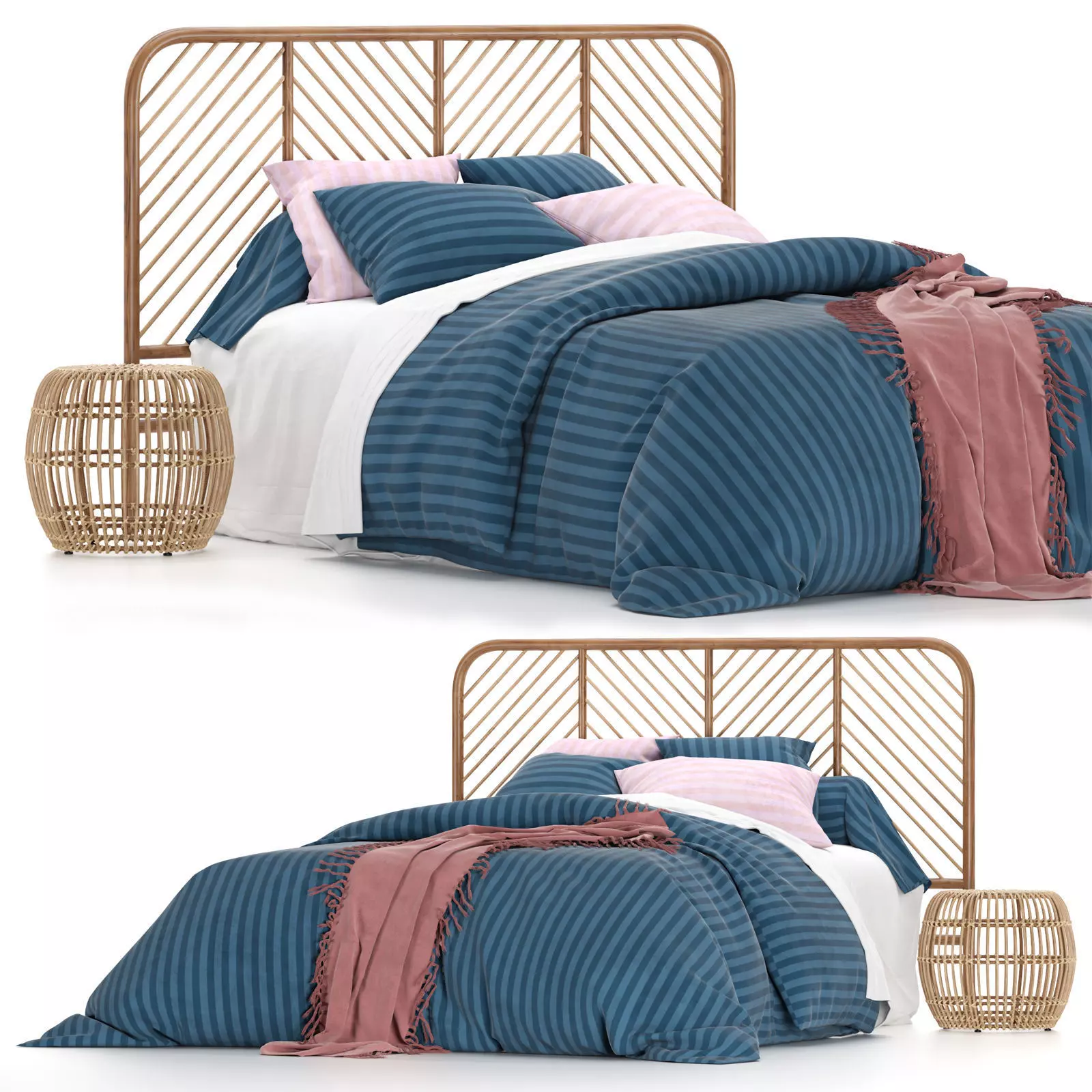 Bed linen LaRedoute 3D model_0