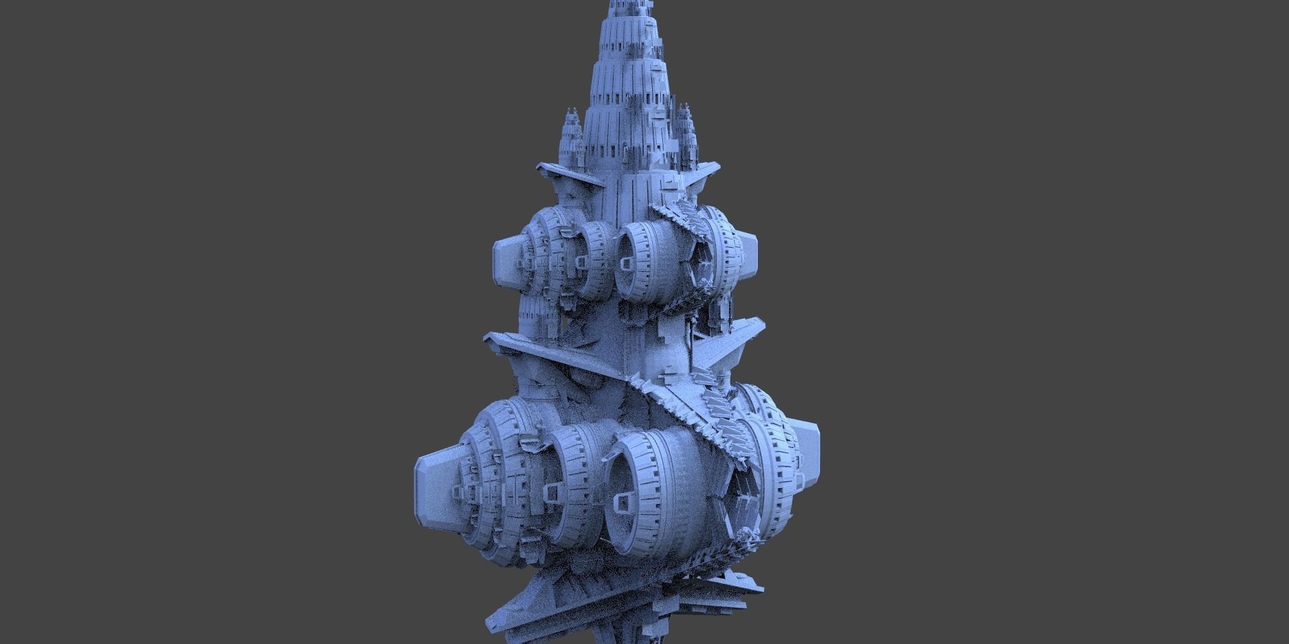 Star Freighter Villain base 1  3D model_1