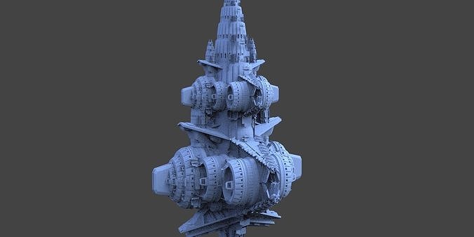 Star Freighter Villain base 1  3D model