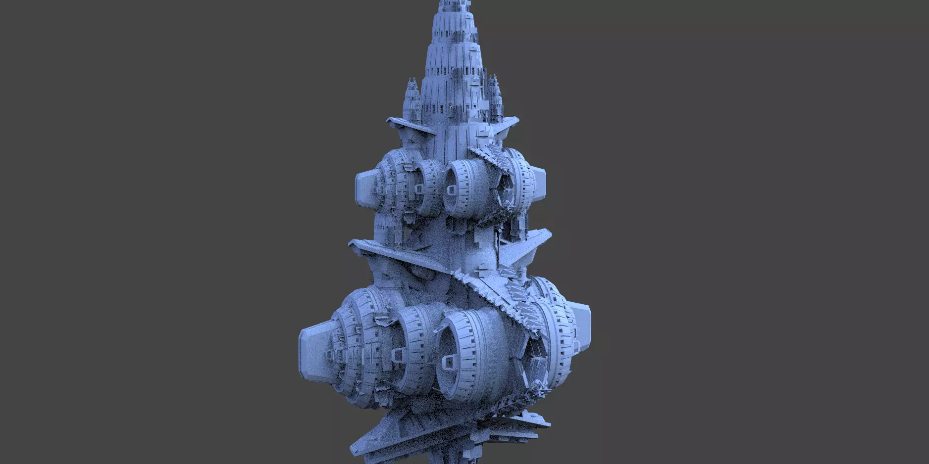 Star Freighter Villain base 1  3D model_0