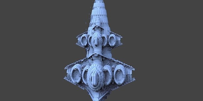 Star Freighter Villain base 2  3D model