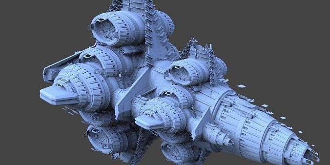 Star Freighter Villain base 3 3D model