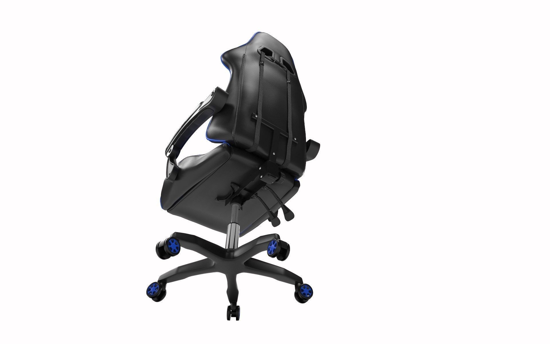 Gaming Chair Low-poly 3D model_6