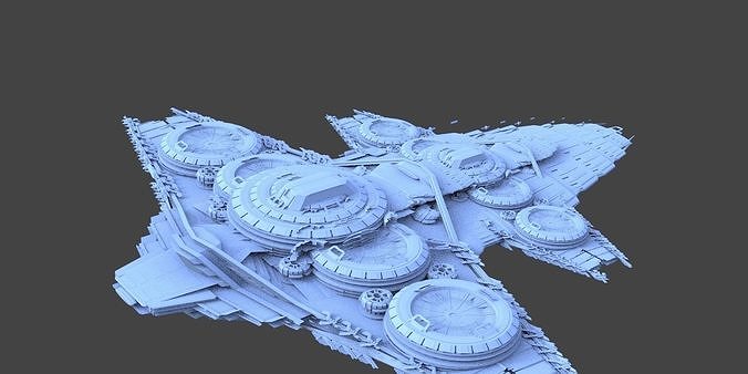 Star Freighter Villain base  floor 3D model