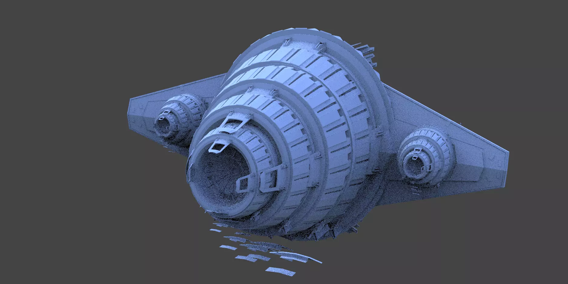 Star Freighter Fuselage 3D model_0