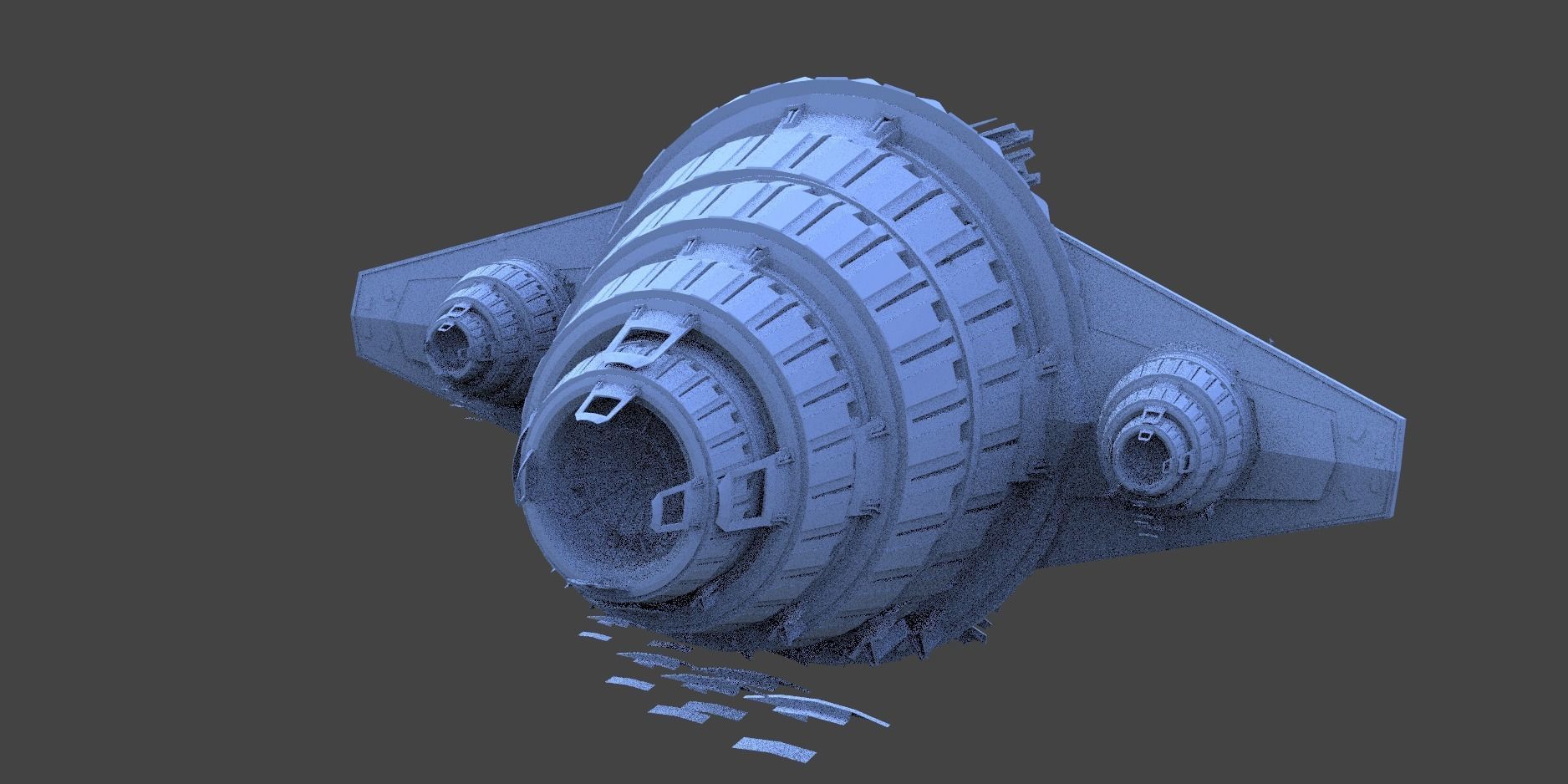 Star Freighter Fuselage 3D model_1