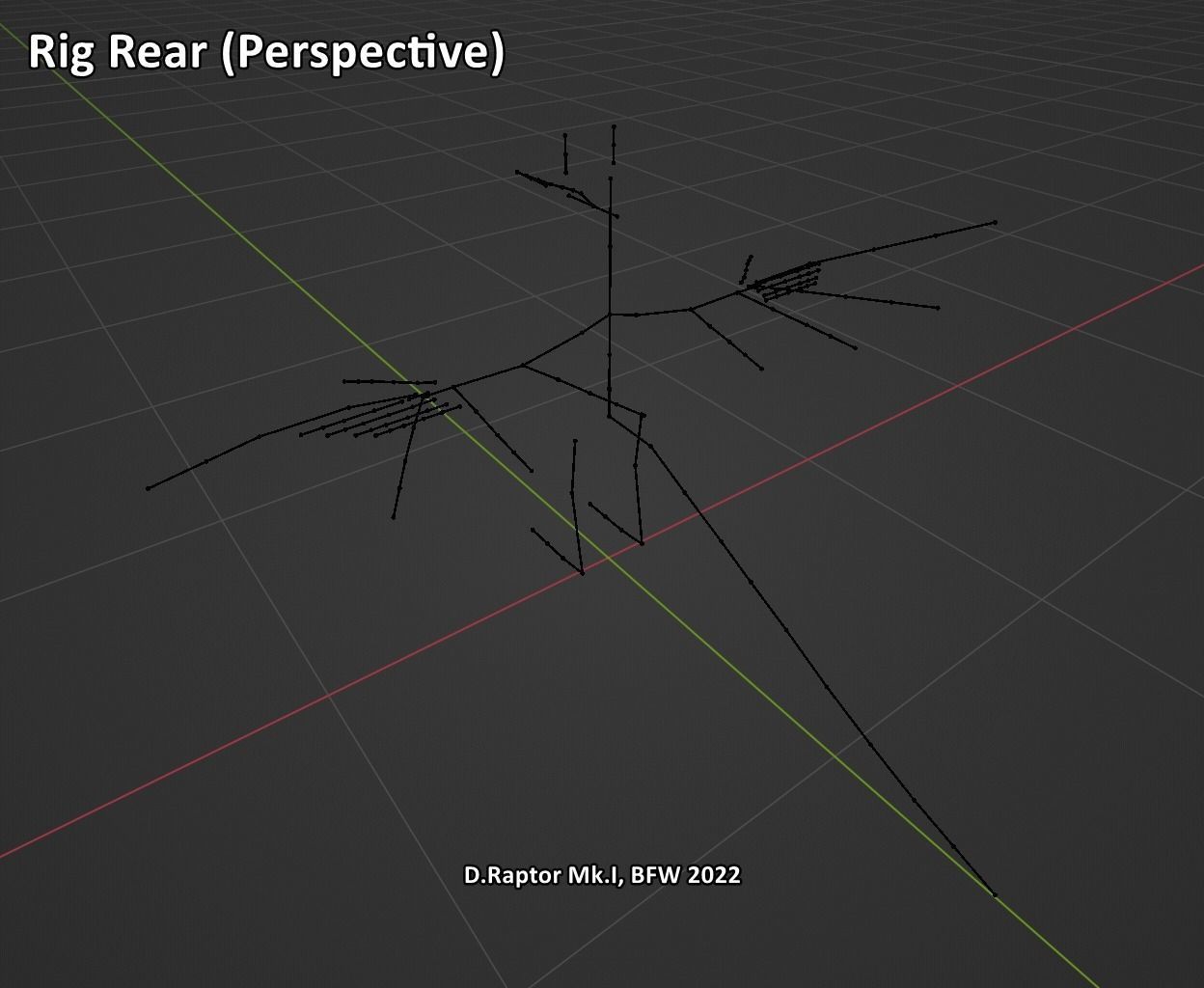 Deinonychus Raptor Mk I for VRChat Low-poly 3D model_52