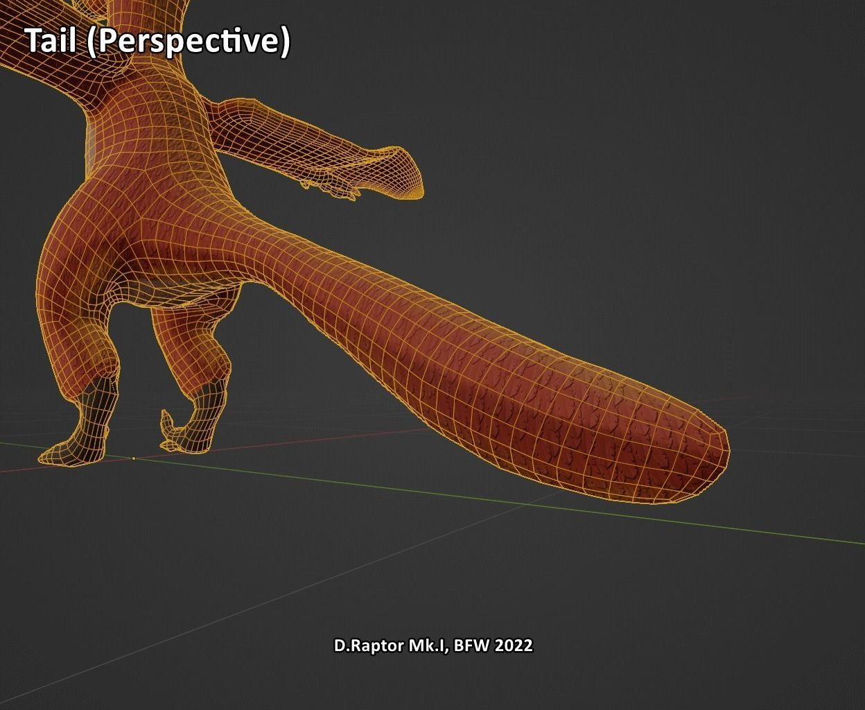Deinonychus Raptor Mk I for VRChat Low-poly 3D model_26