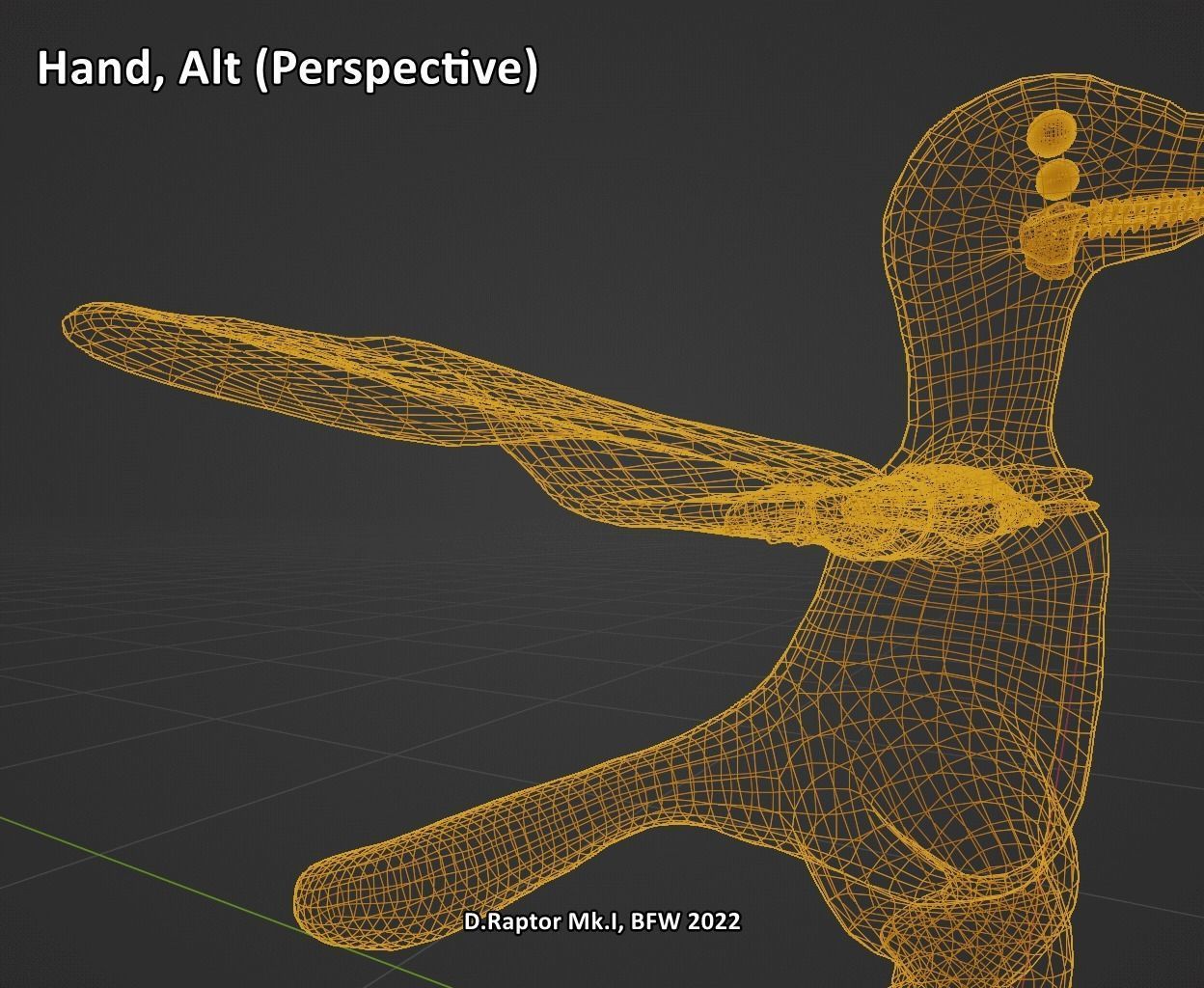 Deinonychus Raptor Mk I for VRChat Low-poly 3D model_22