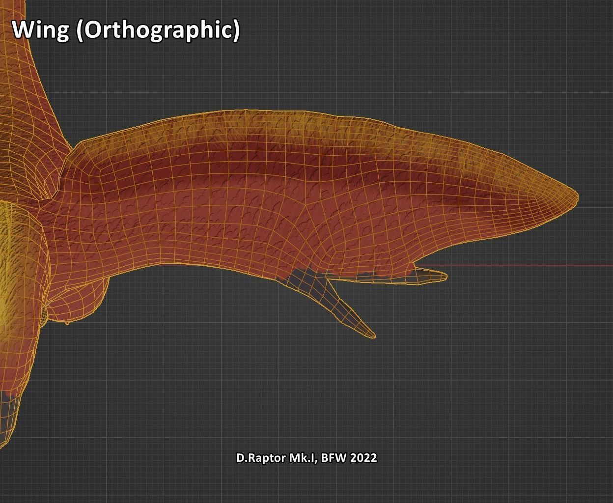 Deinonychus Raptor Mk I for VRChat Low-poly 3D model_17